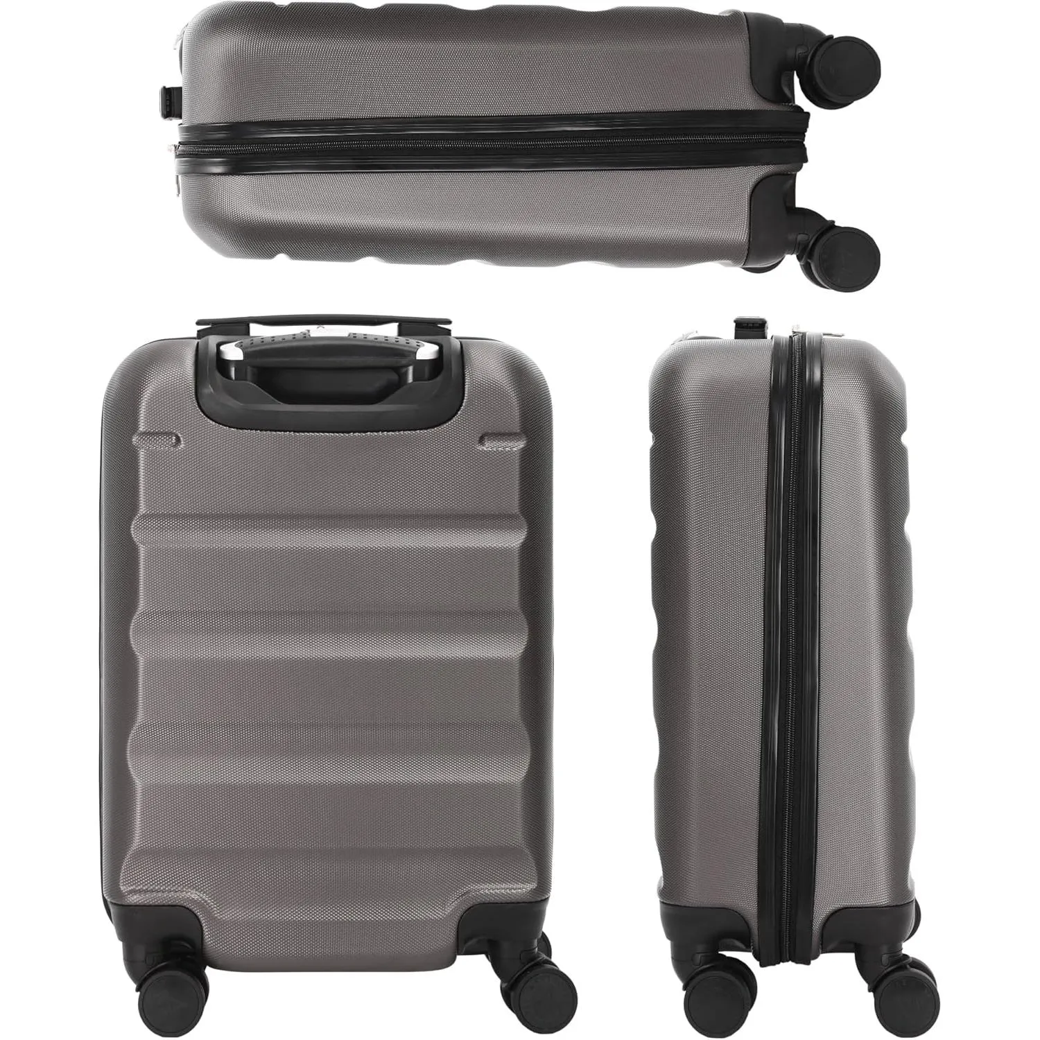 Aerolite 55cm (55x35x20cm) Lightweight Hard Shell 21" Cabin Suitcase   Aerolite 29" Large (79x58x31cm) Suitcase, 127L with 8 Wheels