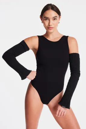 Calla Cutout Bodysuit - Black