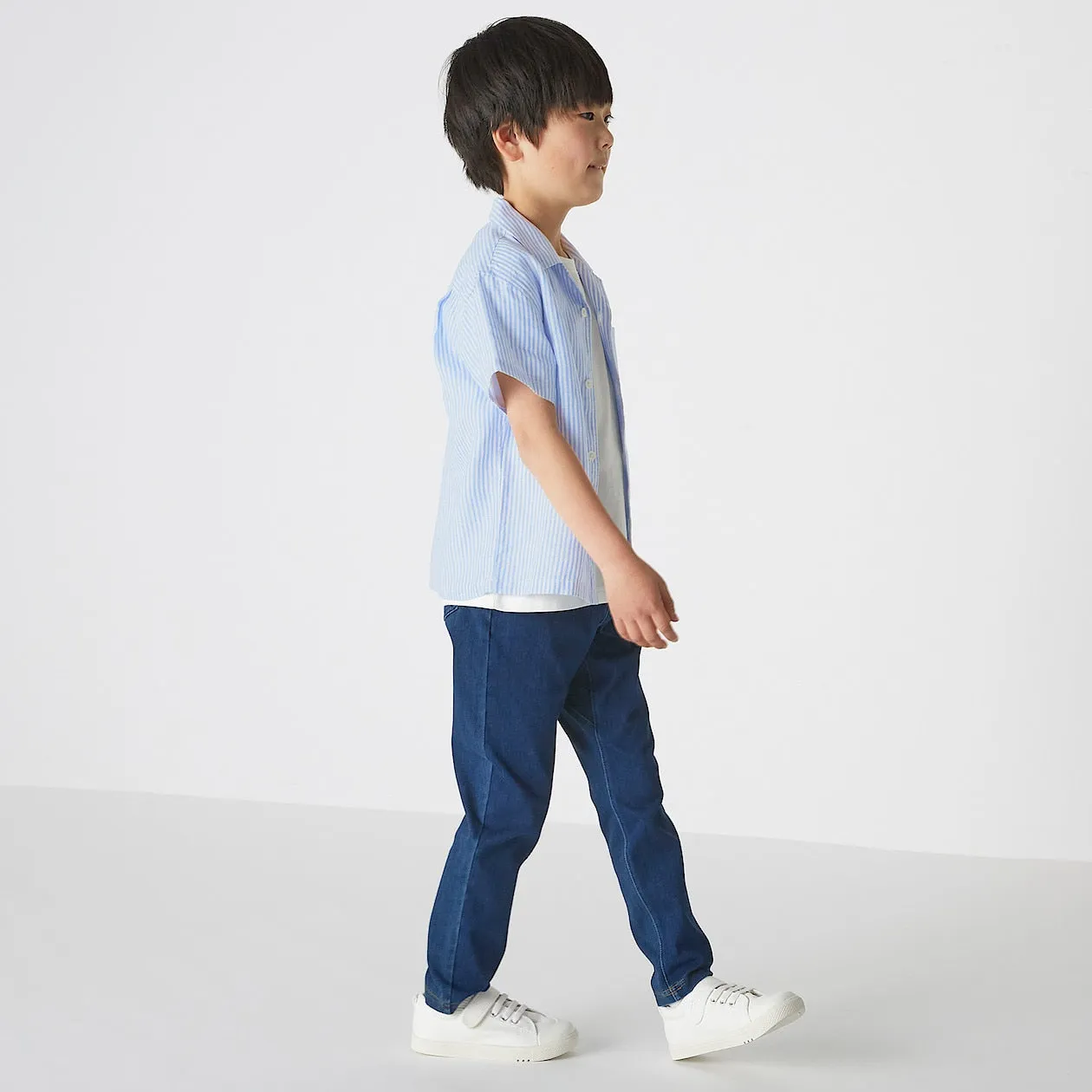 Hemp Washed Short Sleeve Shirt (5-14Y)