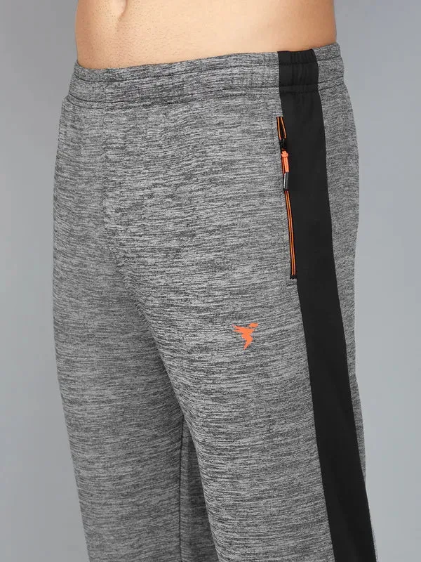 Men Colorblock Slim Fit Trackpants with TECHNO DRY