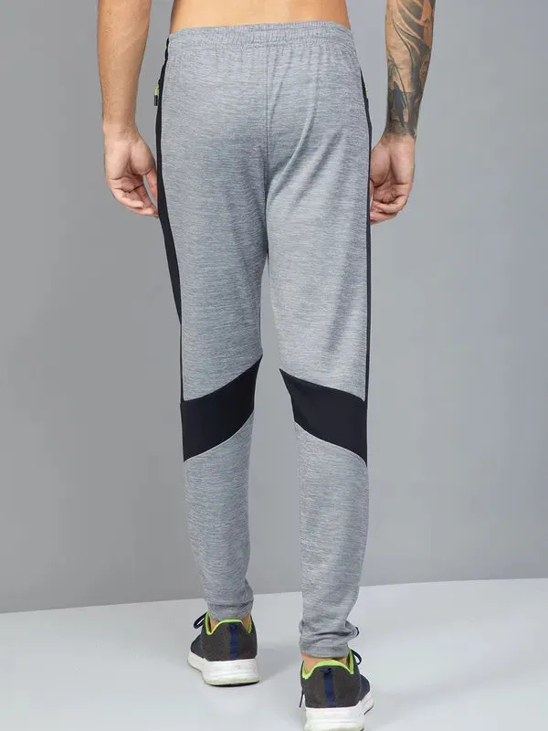 Men Colorblock Slim Fit Trackpants with TECHNO DRY