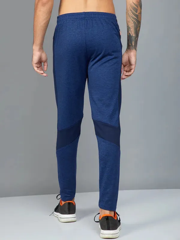 Men Colorblock Slim Fit Trackpants with TECHNO DRY