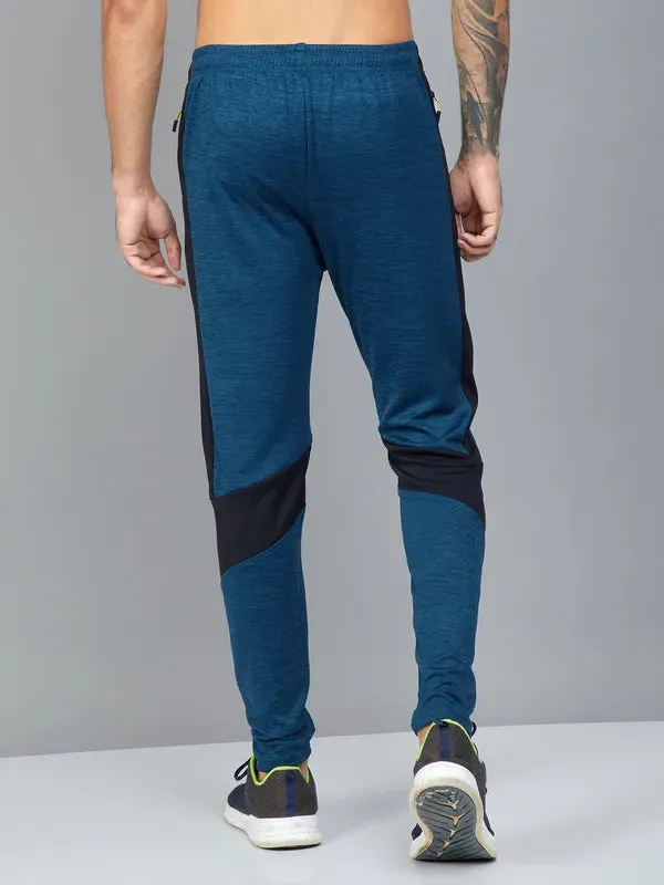 Men Colorblock Slim Fit Trackpants with TECHNO DRY