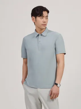 Men's Airy Fit Textured Short Sleeve Polo Shirt