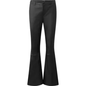 Must-have RW Allison flare leather pants / 50956 - Black (Nero)