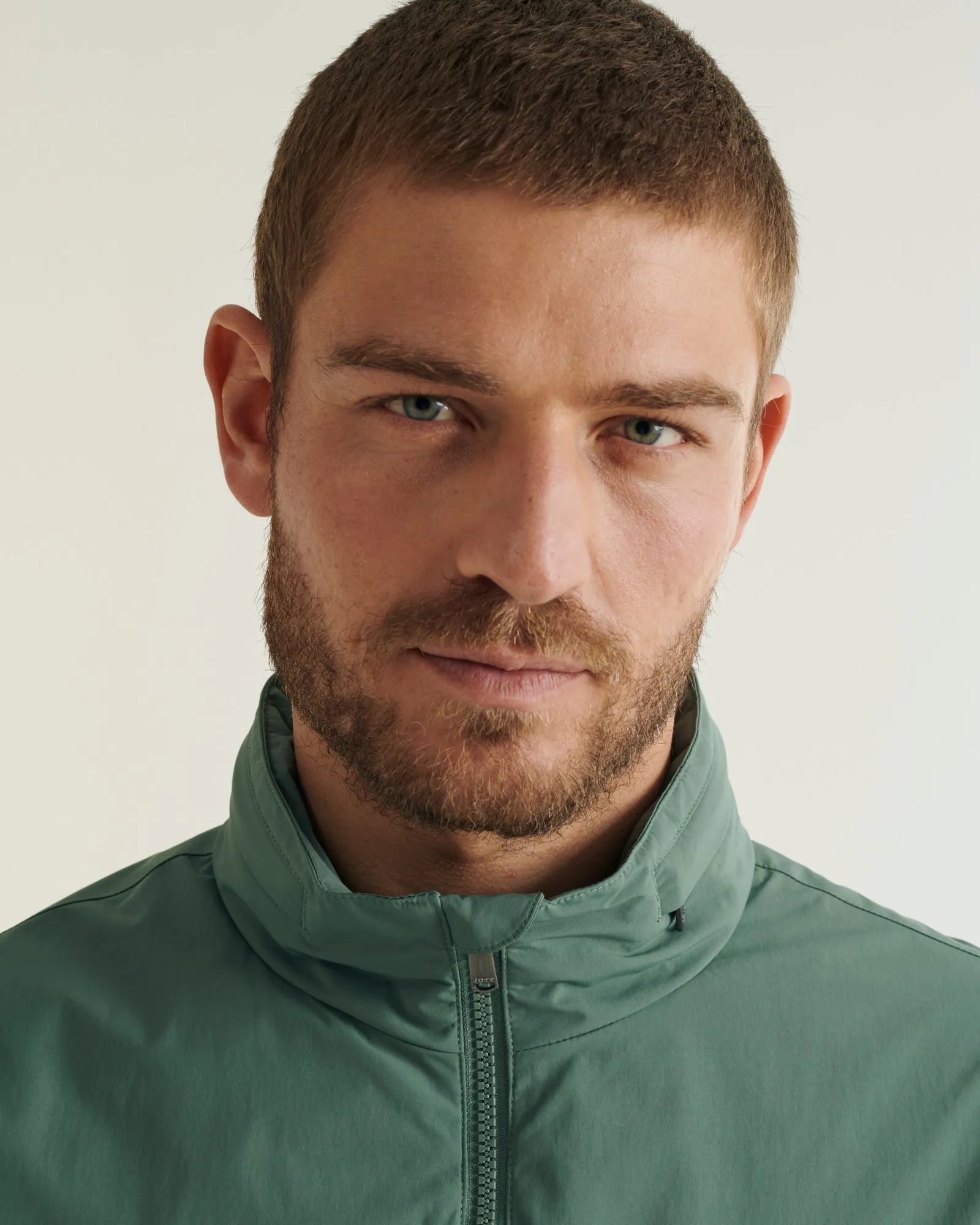 Origami lightweight windproof jacket Celadon green