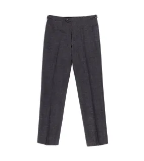 Trunk Wigmore Wool Fresco Suit Trousers: Charcoal