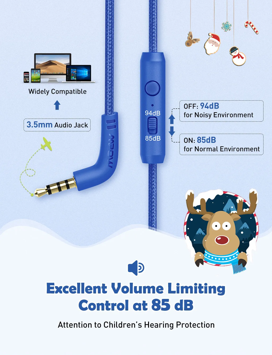 [wholesale: $6.99-$11.99 /piece]  Mpow CH6S Kids Headphones with Microphone Over Ear US ONLY , not include shipping